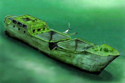 Immersione sul relitto Evdokia II