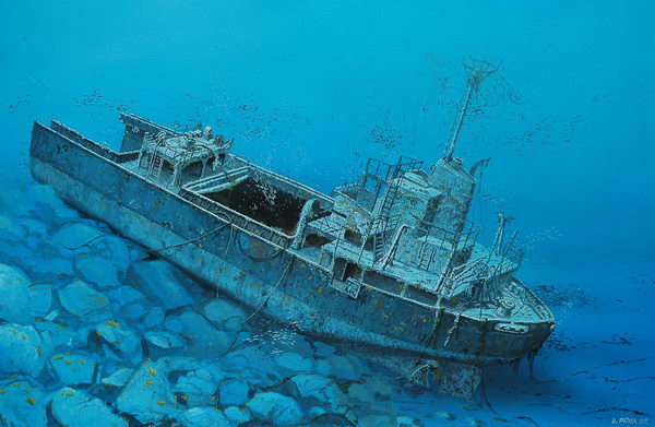 Immersione sul relitto del Sigrid