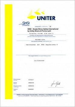 Scuba Diver ISO 24801-1:2014
