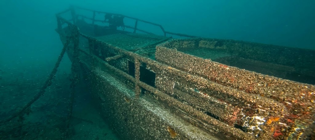 Il relitto del Delsey nel Lago di Garda